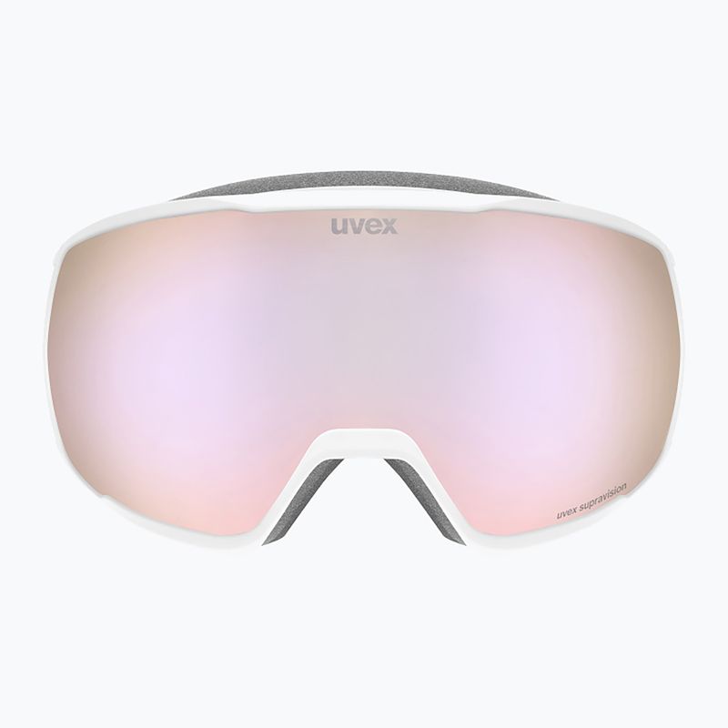 Slidinėjimo akiniai UVEX Victorious FM S1 white matt/mirror rose 2