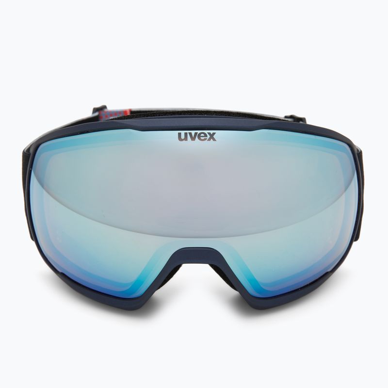 Slidinėjimo akiniai UVEX Victorious FM dust blue matt/mirror sapphire 2