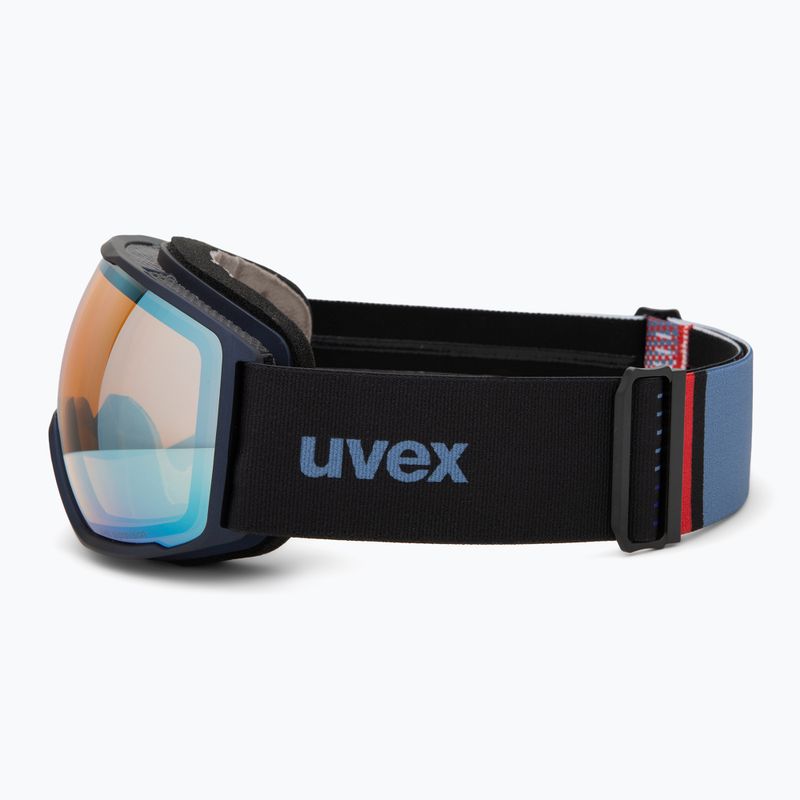 Slidinėjimo akiniai UVEX Victorious FM dust blue matt/mirror sapphire 4