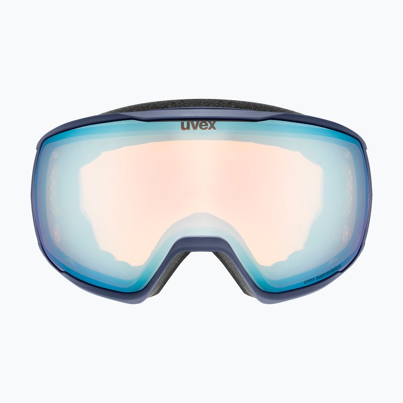 Slidinėjimo akiniai UVEX Victorious FM dust blue matt/mirror sapphire 6