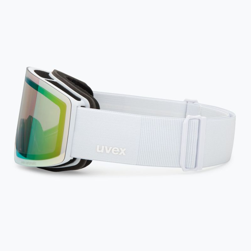 Slidinėjimo akiniai UVEX Provoqe V white matt/vario green mirror 4