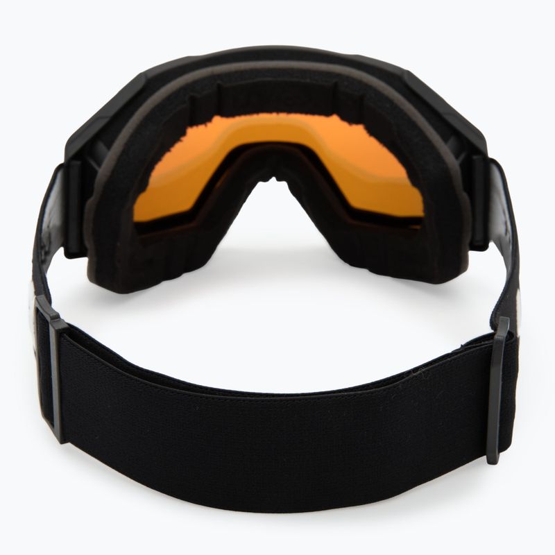 Slidinėjimo akiniai UVEX Gravity FM black matt/mirror red/orange/clear 3
