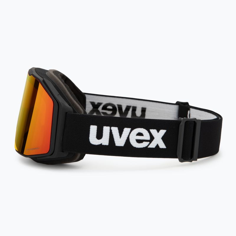 Slidinėjimo akiniai UVEX Gravity FM black matt/mirror red/orange/clear 4