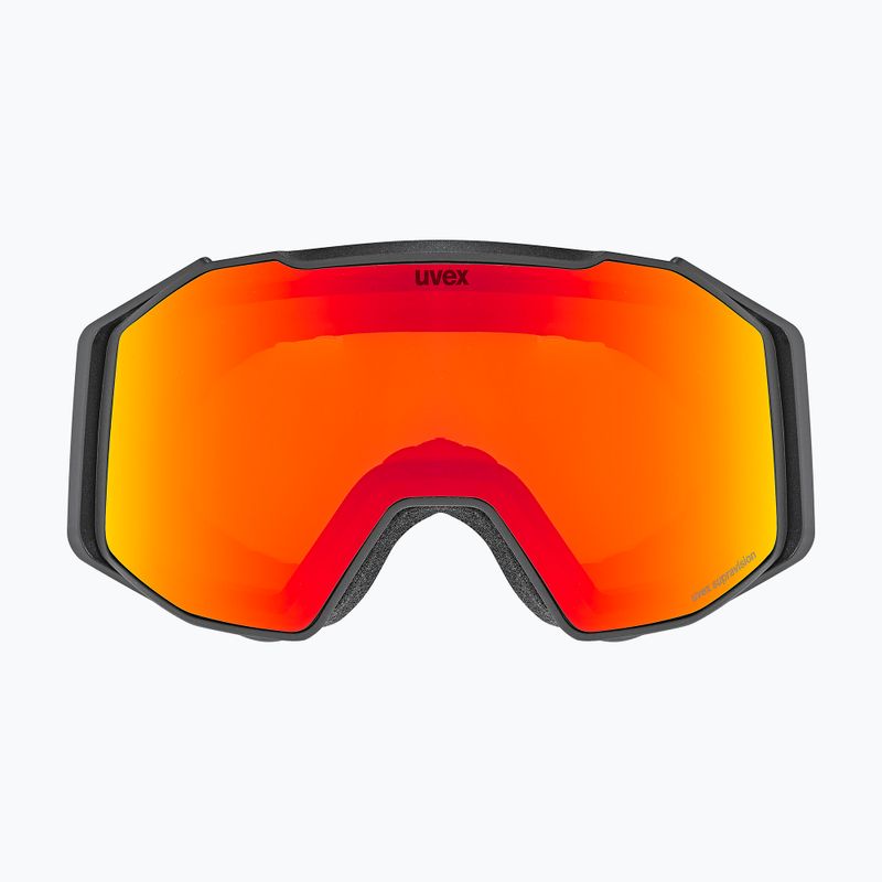 Slidinėjimo akiniai UVEX Gravity FM black matt/mirror red/orange/clear 2