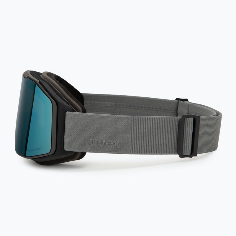 Slidinėjimo akiniai UVEX Gravity FM rhino matt/mirror ice/green/clear 4