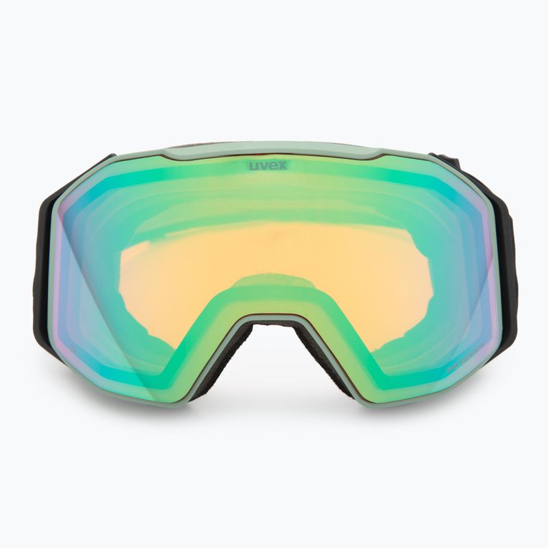 Slidinėjimo akiniai UVEX Gravity FM oxid matt green/mirror opal/orange/clear 2