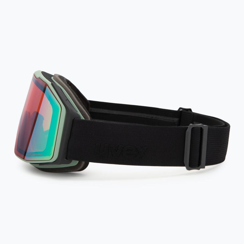 Slidinėjimo akiniai UVEX Gravity FM oxid matt green/mirror opal/orange/clear 4