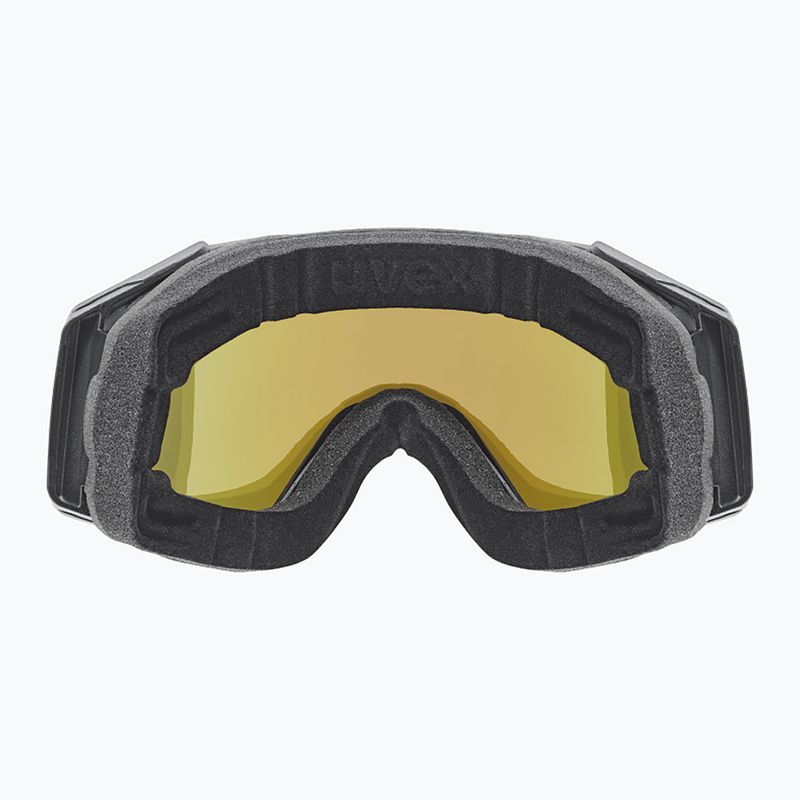Slidinėjimo akiniai UVEX Gravity FM S2 black matt/mirror blue 3