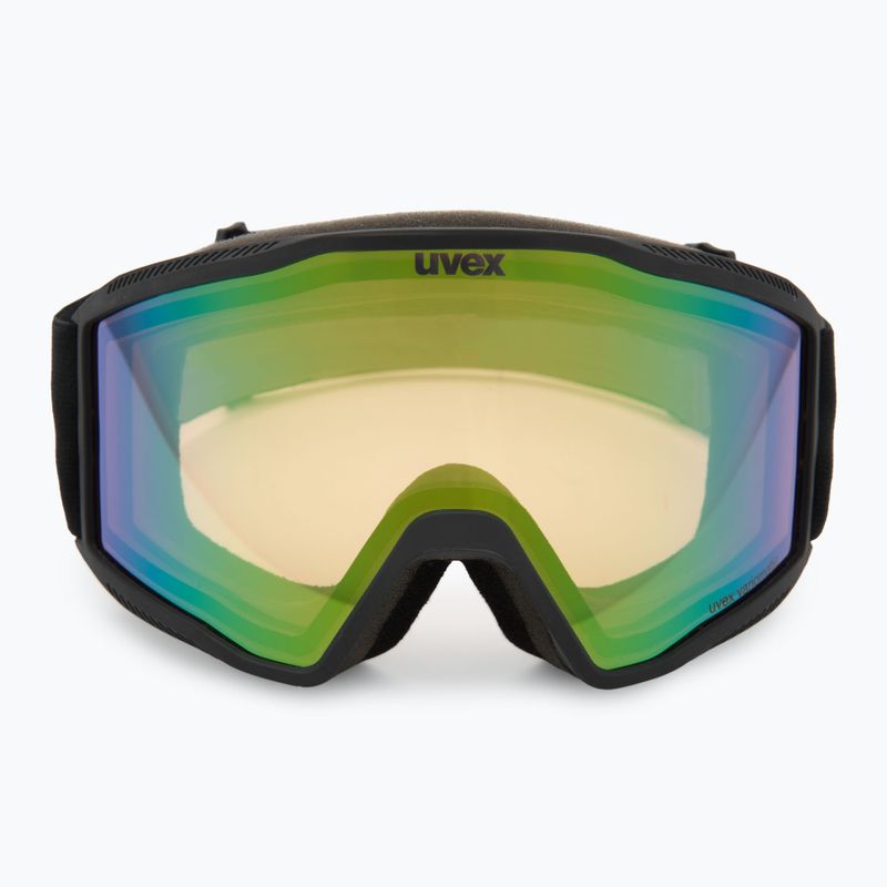 Slidinėjimo akiniai Uvex Blast V black matt/vario green mirror 2