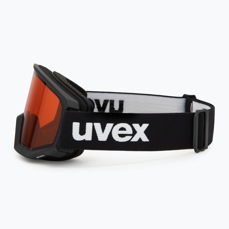 Slidinėjimo akiniai UVEX Athletic LGL black matt/orange/clear 4