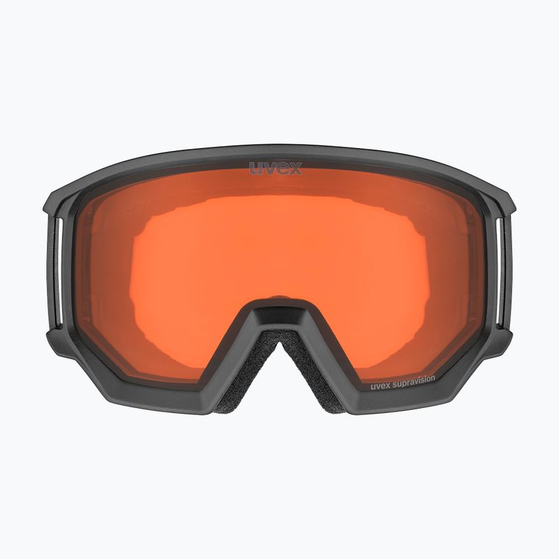 Slidinėjimo akiniai UVEX Athletic LGL black matt/orange/clear 2