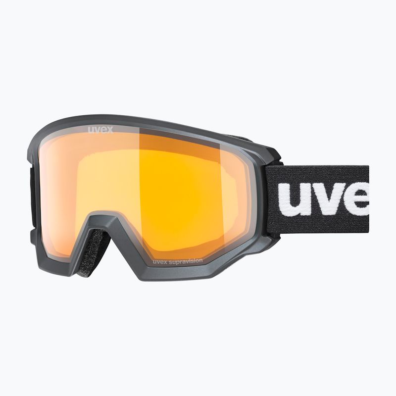 Slidinėjimo akiniai UVEX Athletic LGL black matt/yellow/clear