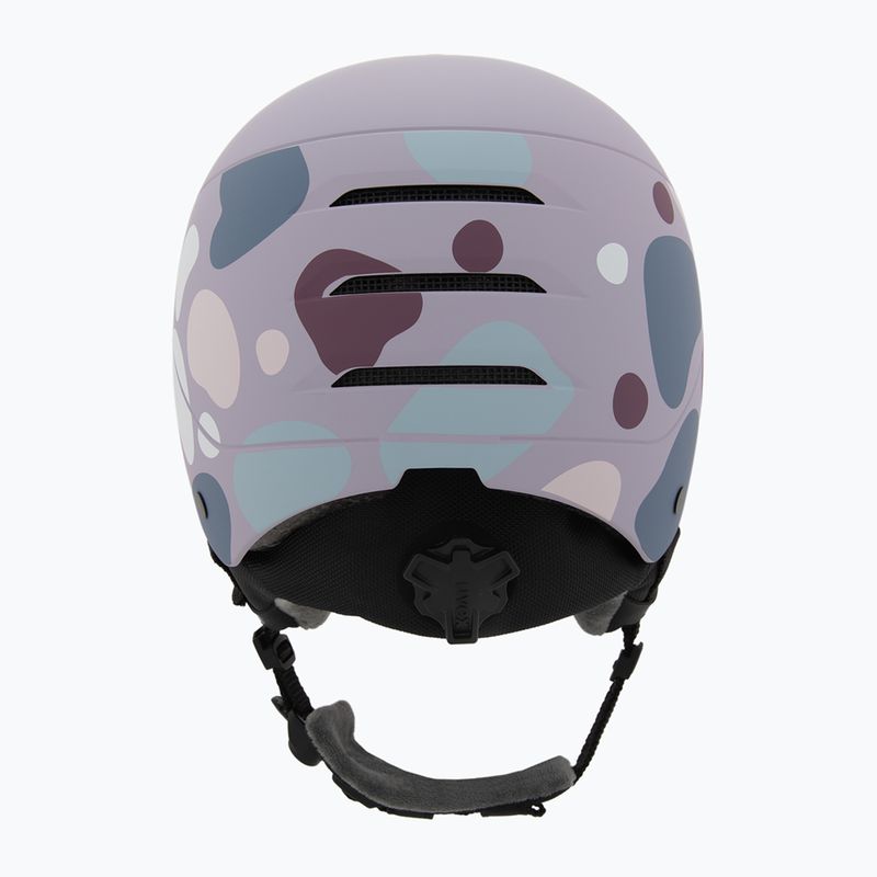 Vaikiškas slidinėjimo šalmas UVEX Rocket Visor Jr cool lavender abstract matt/mirror silver/laser gold 4