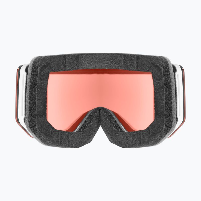 Slidinėjimo akiniai Uvex Lace Attract FM white matt/mirror silver 10