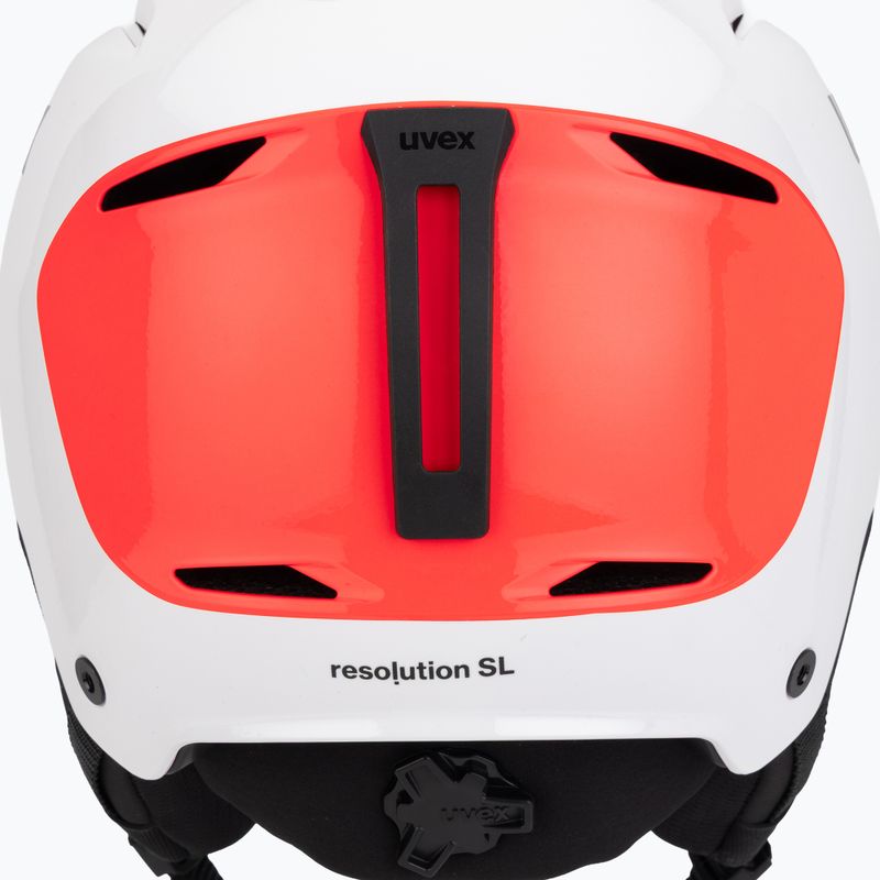 Slidinėjimo šalmas UVEX Resolution SL white/electric red 9