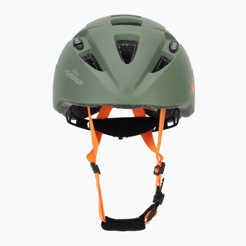 Vaikiškas dviratininko šalmas UVEX Kid 2 CC sage green dino matt 2