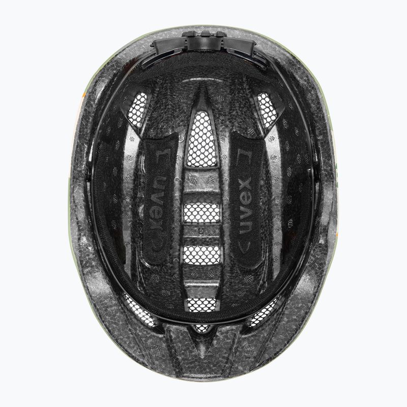 Vaikiškas dviratininko šalmas UVEX Kid 2 CC sage green dino matt 5