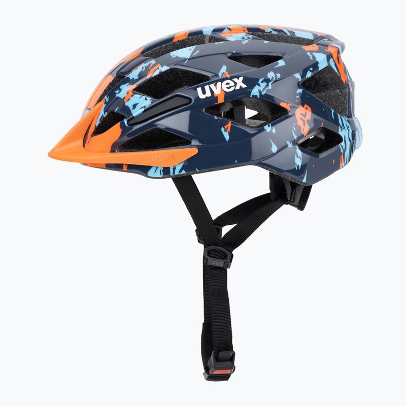 Vaikiškas dviratininko šalmas UVEX Air Wing 2 papaya/bubble blue 3
