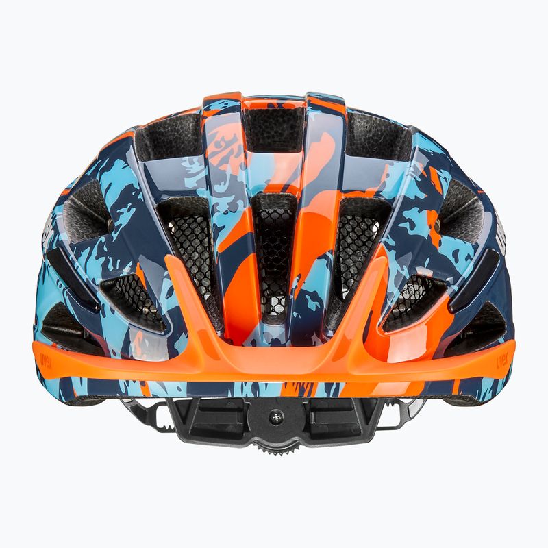 Vaikiškas dviratininko šalmas UVEX Air Wing 2 papaya/bubble blue 2