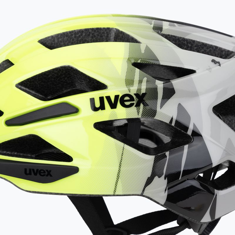 Vaikiškas dviratininko šalmas UVEX Air Wing 2 neon yellow/black 7