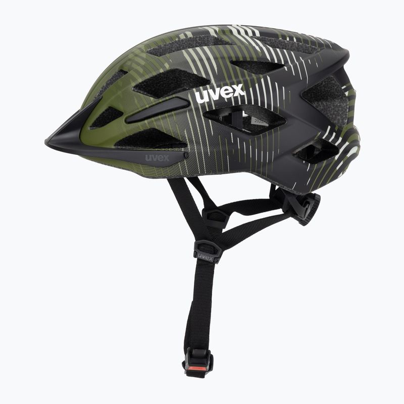 Vaikiškas dviratininko šalmas UVEX Air Wing 2 CC dark olive/black matt 3