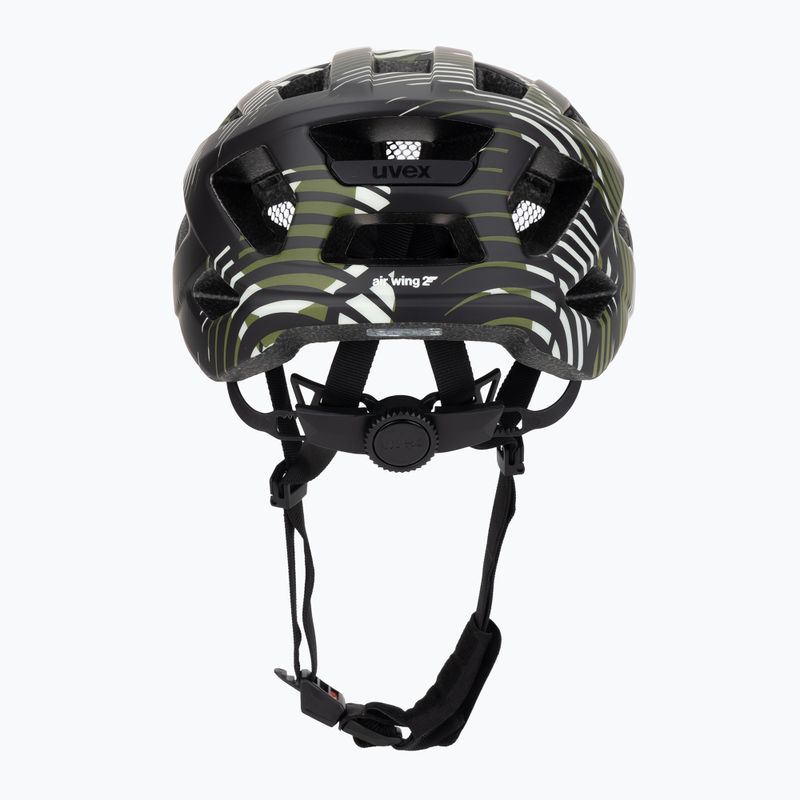 Vaikiškas dviratininko šalmas UVEX Air Wing 2 CC dark olive/black matt 4