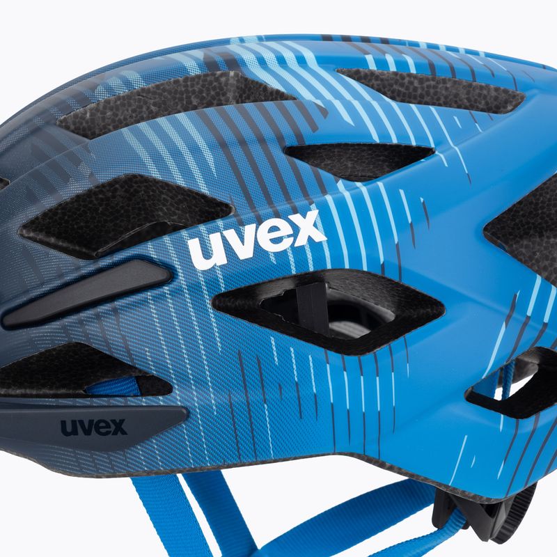Vaikiškas dviratininko šalmas UVEX Air Wing 2 CC dusk/bubble blue matt 7