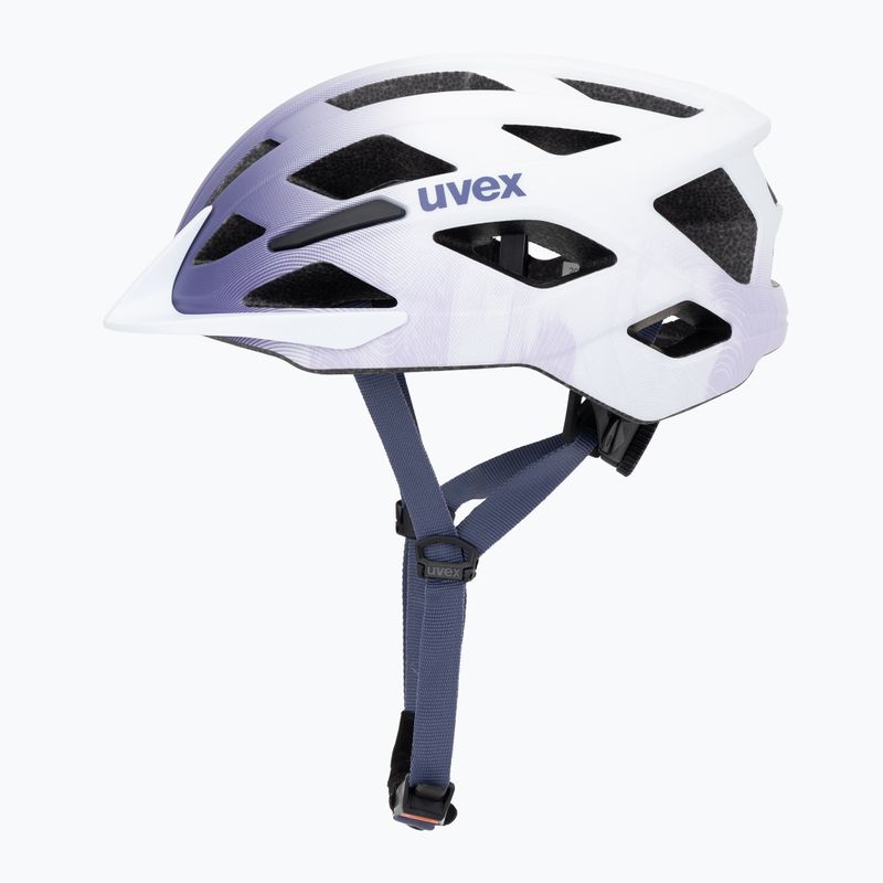 Vaikiškas dviratininko šalmas UVEX Air Wing 2 CC lilac/white matt 3