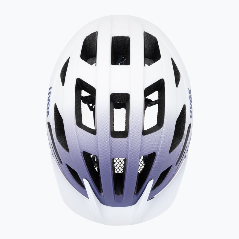 Vaikiškas dviratininko šalmas UVEX Air Wing 2 CC lilac/white matt 6