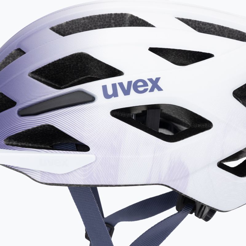 Vaikiškas dviratininko šalmas UVEX Air Wing 2 CC lilac/white matt 7