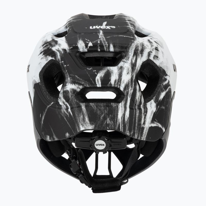 Vaikiškas dviratininko šalmas UVEX React Fullface Jr black/white matt 4