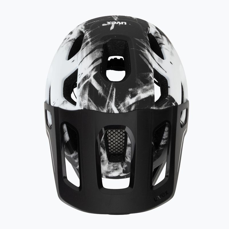 Vaikiškas dviratininko šalmas UVEX React Fullface Jr black/white matt 6
