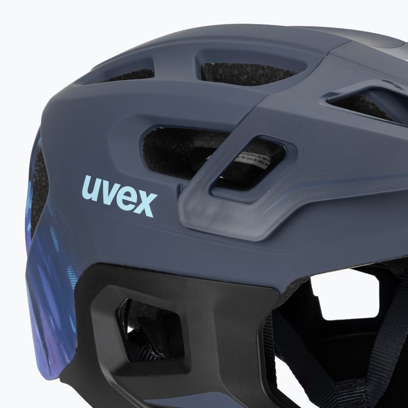 Vaikiškas dviratininko šalmas UVEX React Fullface Jr dusk blue matt 7