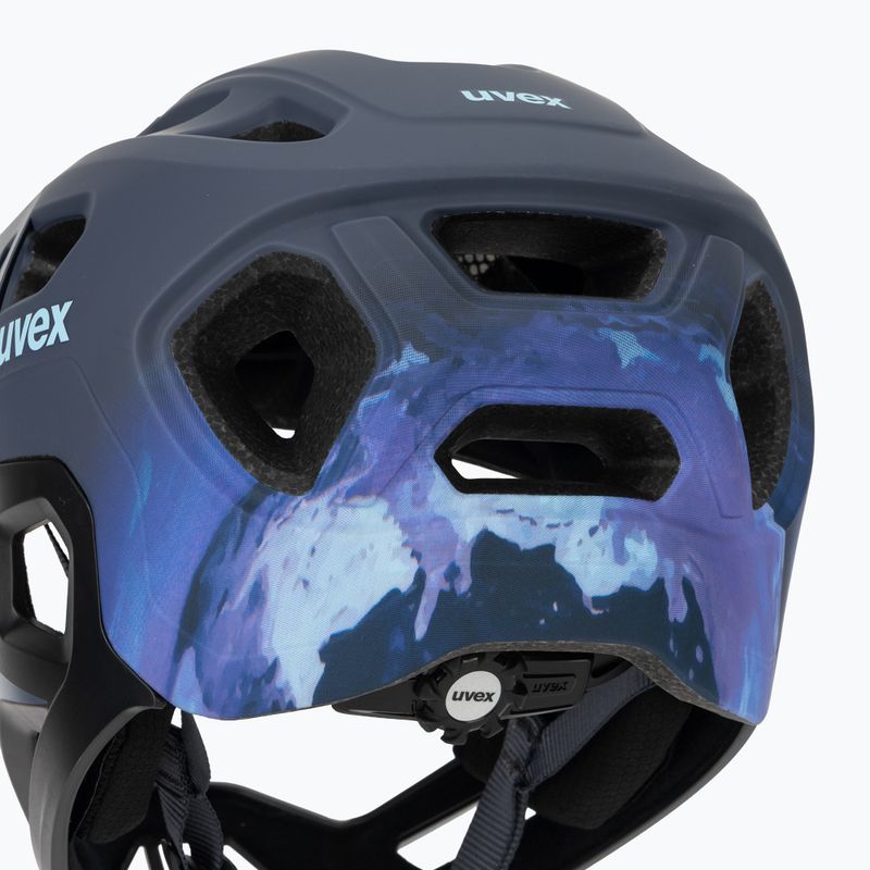 Vaikiškas dviratininko šalmas UVEX React Fullface Jr dusk blue matt 8