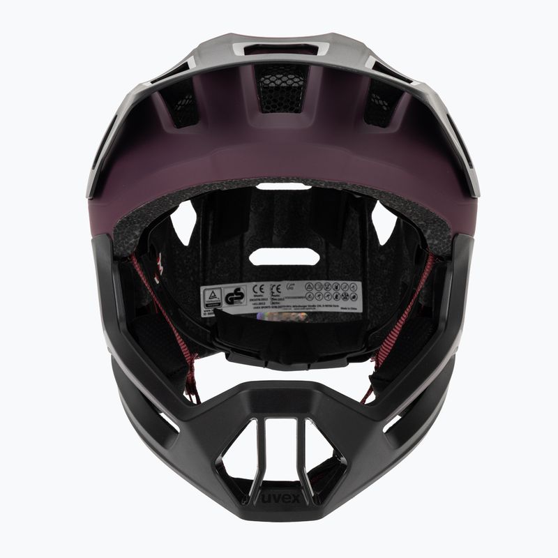Vaikiškas dviratininko šalmas UVEX React Fullface Jr cranberry matt 2