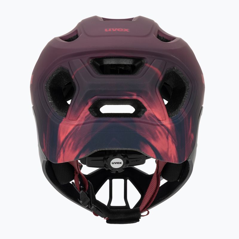 Vaikiškas dviratininko šalmas UVEX React Fullface Jr cranberry matt 4