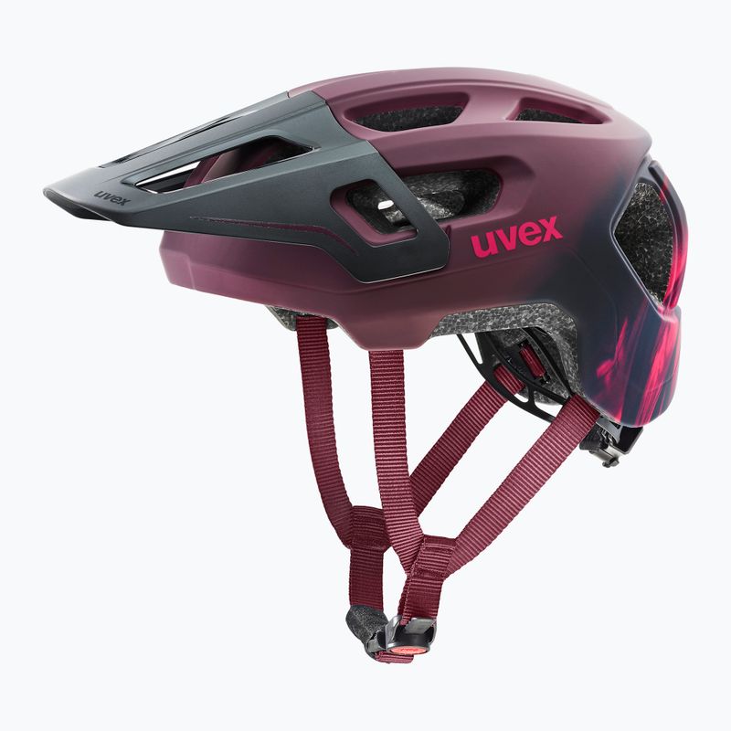 Vaikiškas dviratininko šalmas UVEX React Fullface Jr cranberry matt 2
