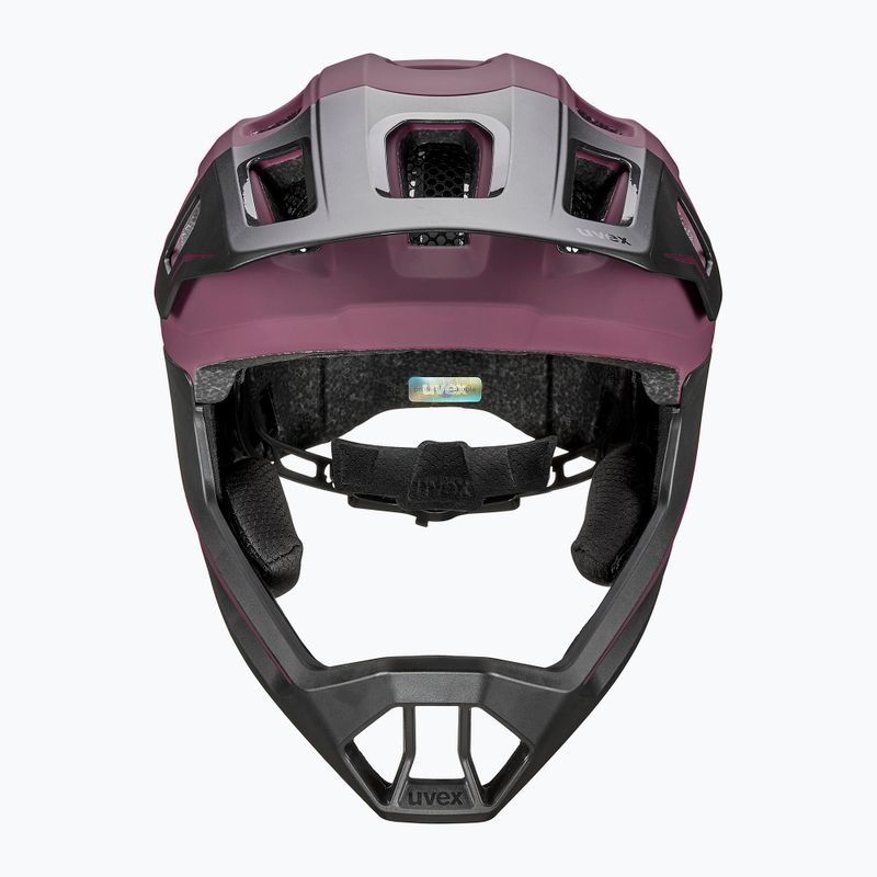 Vaikiškas dviratininko šalmas UVEX React Fullface Jr cranberry matt 3