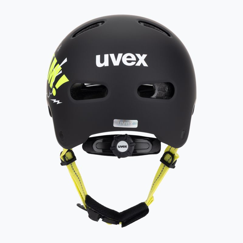 Vaikiškas šalmas UVEX Kid 4 Style bam black/lime matt 4