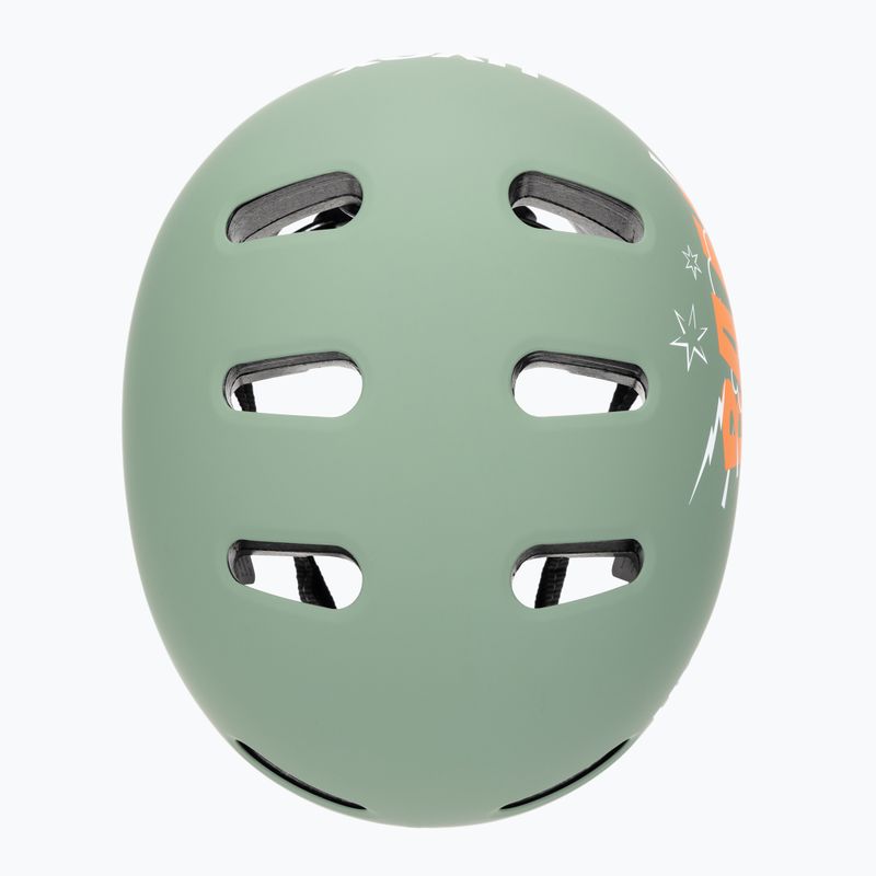 Vaikiškas šalmas UVEX Kid 4 Style bam moss green/papaya matt 6