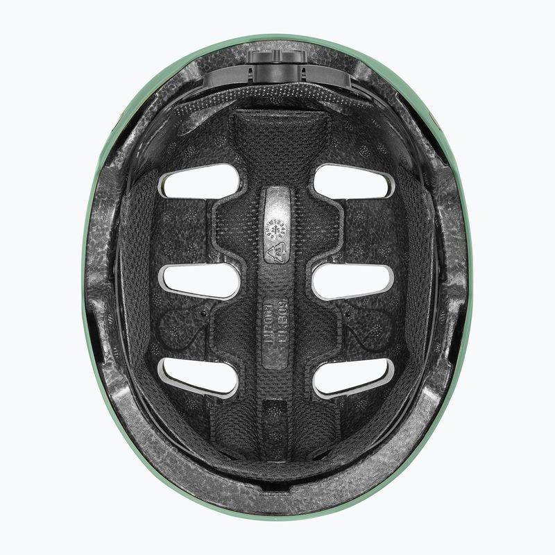 Vaikiškas šalmas UVEX Kid 4 Style bam moss green/papaya matt 5