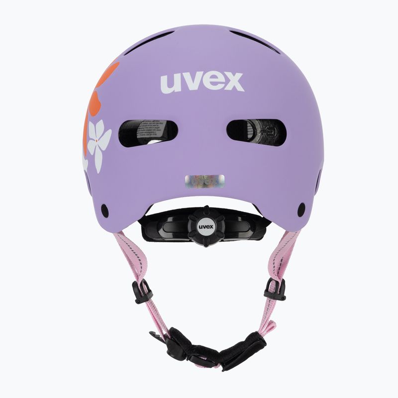 Vaikiškas šalmas UVEX Kid 4 Style flower lilac matte 4