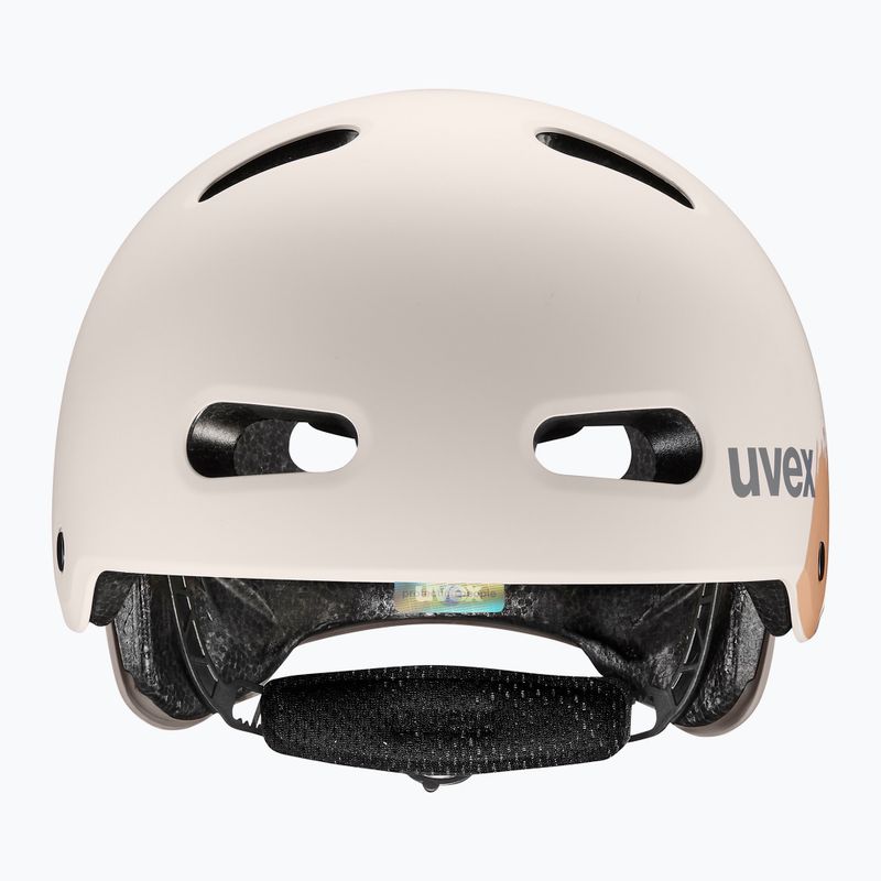 Vaikiškas šalmas UVEX Kid 4 Style super hero warm grey matt 2