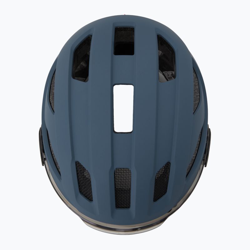Dviračio šalmas UVEX Stride Visor stone blue matt/lite mirror silver 6