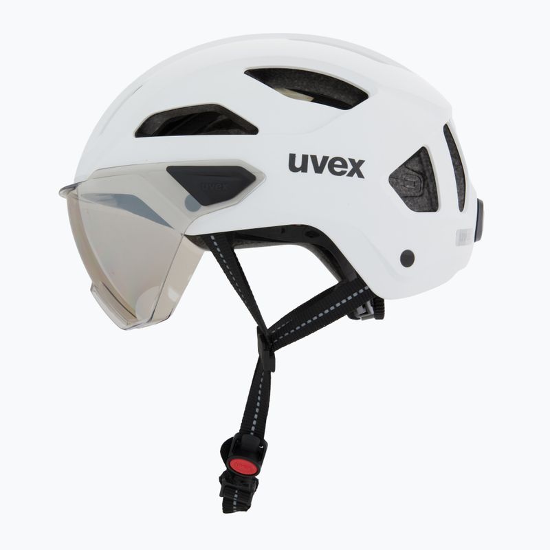 Dviračio šalmas UVEX Stride Visor white matt/lite mirror silver 3