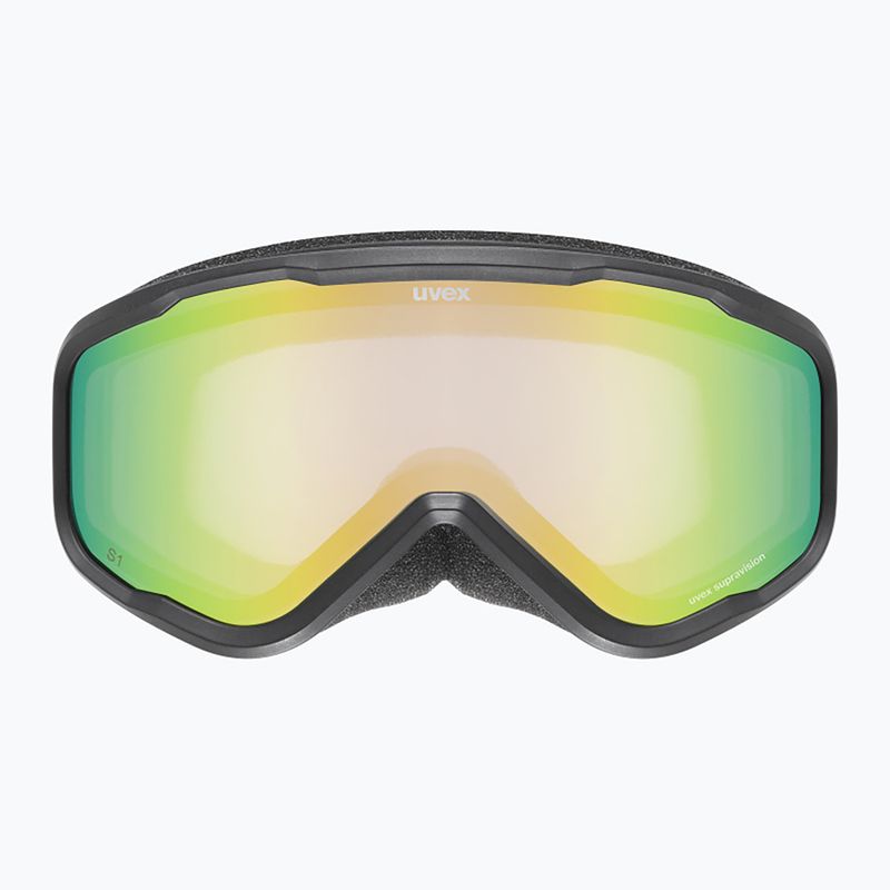 Vaikiški slidinėjimo akiniai UVEX Speedy Nova FM S2 black matt/mirror green 2