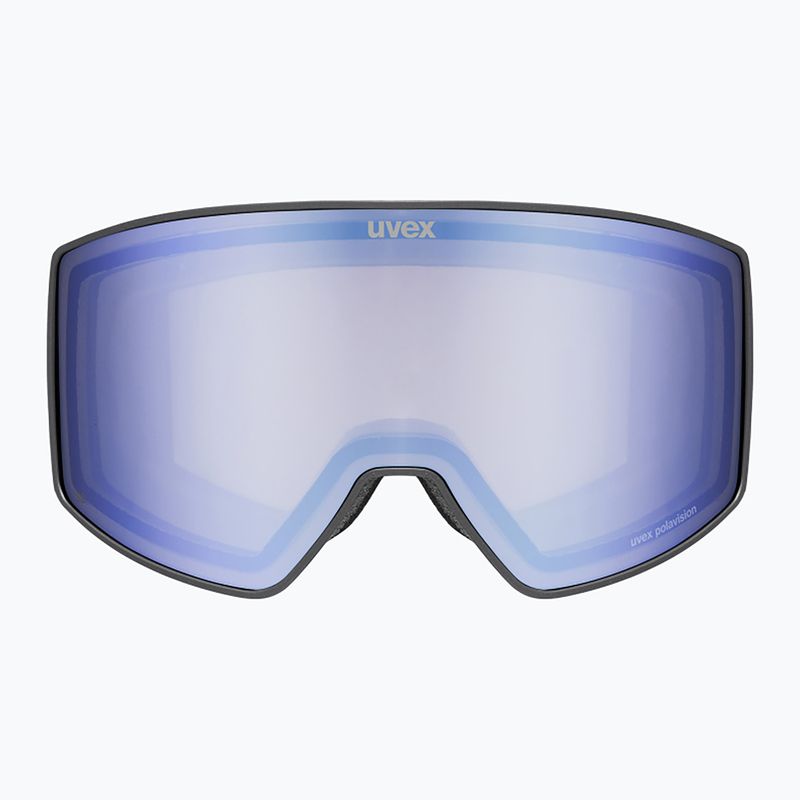 Slidinėjimo akiniai UVEX Scenic P S0-S4 black matt/mirror blue/pola 2