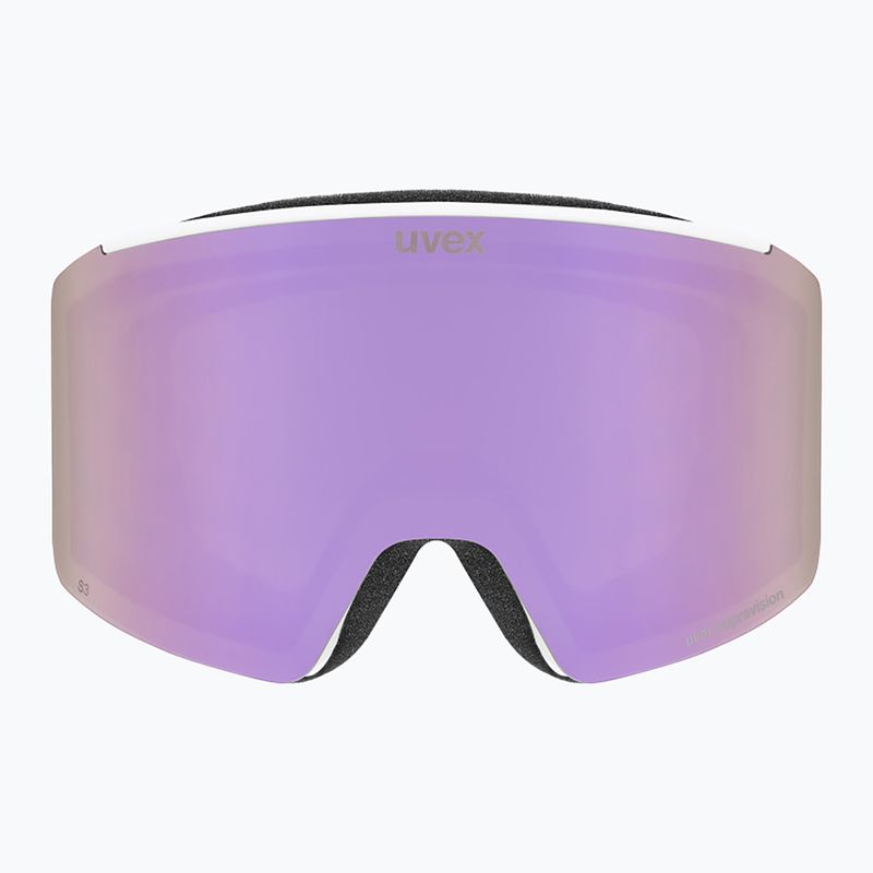 Slidinėjimo akiniai UVEX Ignite FM S3 white matt/mirror rose 2