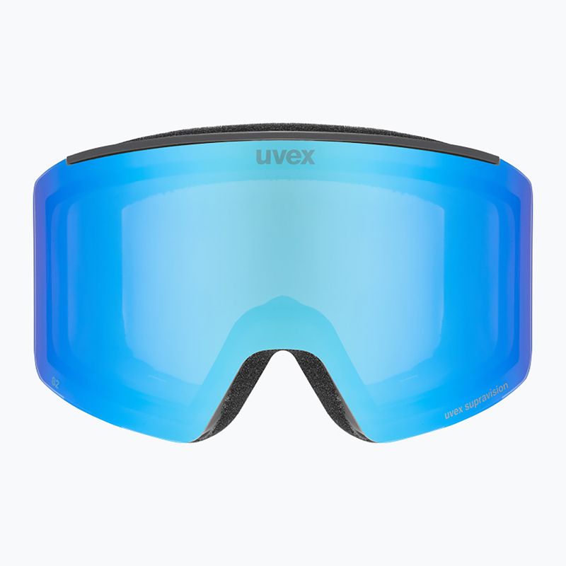 Slidinėjimo akiniai UVEX Ignite FM S3 black matt/mirror blue 2