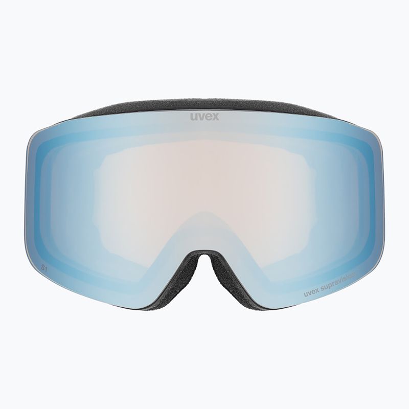 Vaikiški slidinėjimo akiniai UVEX Pwdr FM Jr S2 black matt/mirror sapphire 2